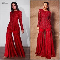 SSR — Katrina kaif. Noora Fatehi, Garara Designs, Garara Dress, Sanjana Sanghi, Guru Randhawa, Indian Fashion Trends, Nora Fatehi, Salwar Kamiz