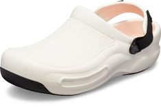 PRICES MAY VARY. Crocs At Work: Clogs Designed With Food Service, Hospitality, And Healthcare Workers In Mind, Making Great Nursing Shoes Or Chef Shoes. They’Re Light And Supportive Enough To Get You Through Even The Longest Shifts. Easy To Clean & Slip Resistant: Crocs Bistro Clogs Are Easy To Clean By Just Using Soap And Water And Allowing For A Quick Dry. Crocs Lock Slip-Resistant Treads Come Together To Serve Up The Best Non-Slip Shoes For Women And Men. What Size Should I Buy?: These Work S Crocs Bistro, Chef Shoes, Crocs Men, Ballerina Pumps, Crocs Clogs, Healthcare Workers, Toes Designs, Train Pictures, Nursing Shoes