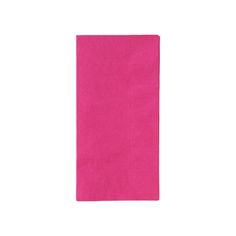 a pink napkin on a white background