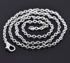 "Brand NEW Silver Plated Chain Link Necklace with Lobster Clasp Length of the necklace: 18\" (45.72 cm) Thickness of the links: 3x2mm Quantity: 1 piece *I ship within 24 hours of cleared payment Thank you for stopping by :) Lead and Nickel Safe!" Steve Perry, Silver Plated Necklace, Chain Necklaces, E Bay, Silver Chain Necklace, Chain Link Necklace, Jewelry Creation, Link Necklace, Cable Chain