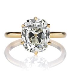 True Antique Elongated 5.34ct Old Mine Cut Diamond Solitaire Engagement Ring Victor Barbone Jewelry, Pear Shaped Diamond Engagement Rings, Pear Shaped Engagement Rings, Old Mine Cut Diamond, Antique Stone, Engagement Ring Diamond Cut, Pear Cut Diamond, Oval Cut Diamond