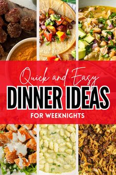 quick and easy dinner ideas for weeknights