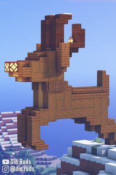 an animal made out of wood in minecraft