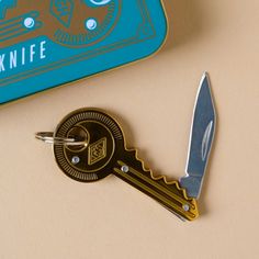 Key Pocket Knife - Magnolia Pocket Knife Keychain, Gifts For The Antique Lover, Useful Keychain, Gentlemens Hardware, Leather Gifts For Men, Key Knife, Knife Keychain, Car Products, Cool Keychains