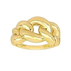 Accessorize in style with this Stella Grace 14k Gold Interlocking Link Design Ring. Click on this JEWELRY & WATCHES GUIDE to learn about fit, styles, materials and more! Accessorize in style with this Stella Grace 14k Gold Interlocking Link Design Ring. Click on this JEWELRY & WATCHES GUIDE to learn about fit, styles, materials and more! FEATURES Width: 12.8 mm Shank style: vintage Band fit: comfort fit Nickel free Metal: 14k gold Plating: 14k gold Finish: polished Packaging: boxed Imported Size Timeless Gold Chain Ring For Formal Occasions, Classic White Gold Link Rings, Formal Yellow Gold Oval Link Chain Ring, 14k Gold Link Rings For Formal Occasions, 14k Gold Formal Rings, Yellow Gold Oval Link Rings Tarnish Resistant, Formal 14k Gold Link Rings, Classic Gold Chain Ring For Formal Occasions, Formal Tarnish Resistant Chain Ring