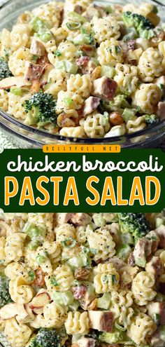 Here's a fresh summer salad you'll want to enjoy all year long! It's an easy side dish for BBQs and other gatherings. Tossed in a creamy dressing with chicken, broccoli, and more, this pasta salad recipe is always a crowd-pleaser! Long Broccoli, Garden Salad Recipes, Chicken Broccoli Pasta Salad, Salad Recipes Pasta, Recipes Pasta Salad, Broccoli Pasta Salad, Long Pasta, Broccoli Pasta Salads, Summer Pasta Salad Recipes