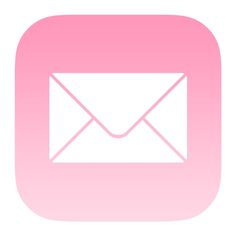 an email envelope on a pink background