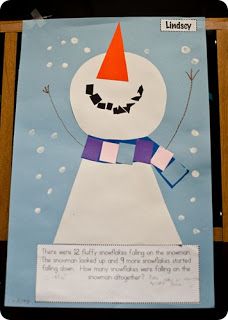 a paper cut out of a snowman with an orange hat and scarf on it