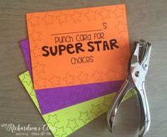 a pair of scissors sitting on top of some paper with the words super star choices