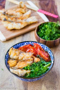 vietnamese fried fish noodle soup in a bowl