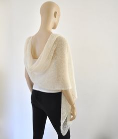 Elegant Handmade Mohair Shawl, Handmade Elegant Mohair Shawl, Elegant Hand Knitted Alpaca Shawl, Hand Knitted Alpaca Shawl, Elegant Knitted Shawl Scarf, Elegant Alpaca Shawl One Size, Wedding Scarf, Bridal Cover Up, Bridal Shawl