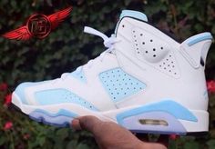 Air Jordan 6 Legend Blue Customs Sneaker Ideas, Custom Kicks, Jordan 6 Retro, Jordan Outfits, Air Jordan 6, Shoes Blue, Jordan 6