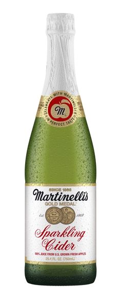 a bottle of sparkling cider on a white background with the words marmel's