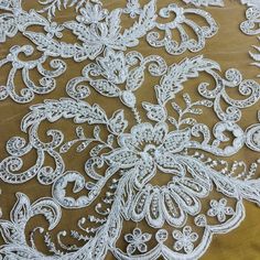 This stunning Beaded & Corded lace fabric is perfect for the most special occasion. This 100% Polyester Net Mesh fabric is hand-crafted and high quality, making it perfect for Wedding dresses, Evening Gowns, Dance Costumes and more. The Corded and Beaded couture lace will make your Quinceanera dress, Dance Costume, or Evening Gown truly awe-inspiring. This luxurious lace is bound to get you through your special day feeling elegant and graceful. Embellished by intricate Beaded and Corded details, Beaded Couture, Corded Lace Fabric, For Wedding Dresses, Bridal Lace Fabric, Quinceanera Dress, Corded Lace, Dance Costume, Dresses Evening, Quinceanera Dresses