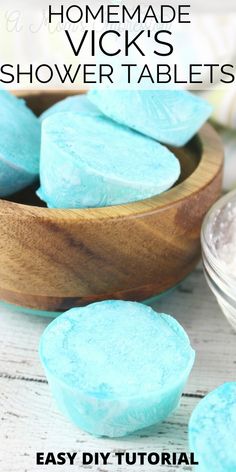 Homemade Vicks, Vicks Shower, Shower Tabs, Shower Steamers Diy, Vicks Vapor Rub, Shower Tablets, Shower Melts, Vicks Vapor, Vicks Vaporub Uses