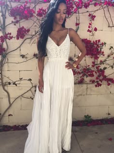 Bohemian Prom Dress, Sukienki Maksi, Stella York, Mode Boho, Lace Prom Dress, Maxi Dress Wedding, Maxi Robes, Chiffon Maxi Dress, Cheap Prom Dresses