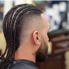 Braided Mohawk Hairstyles, Cornrow Braid Styles, Natural Hair Men, Men Braids, Mohawk Braid, Dreadlock Styles, Mohawk Hairstyles