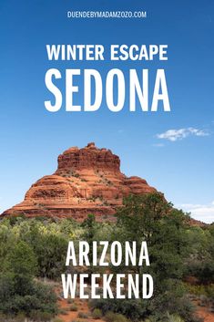 the arizona weekend poster for winter escape sedona