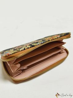 BirdinBag - Stylish Long Wallet with Expansive Floral Design Long Wallet, Floral Design, Floral Print, Floral Prints, Wallet, Zipper, Plants, Floral, Pattern