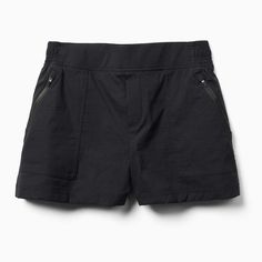 Women - Hayes Short - Shorts | Merrell Stretch Casual Hiking Shorts, Nylon Bottoms For Travel With Short Length, Nylon Bottoms For Travel In Spring, Nylon Shorts For Travel, Travel Nylon Bottoms Short Length, Travel Nylon Shorts With Elastic Waistband, Nylon Travel Shorts, Casual Travel Shorts For Spring, Spring Travel Nylon Bottoms