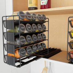 SpaceAid Kitchen Cabinet Pull Out Spice Rack Organizer Sliding Spice Rack, Pull Out Spice Rack, Cabinet Spice Rack, Seasoning Rack, Spice Shelf, Chalk Marker, Spice Rack Organiser, Spice Cabinet, Kitchen Cabinet Pulls