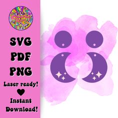 a pink and purple watercolor background with the words svg paper png on it