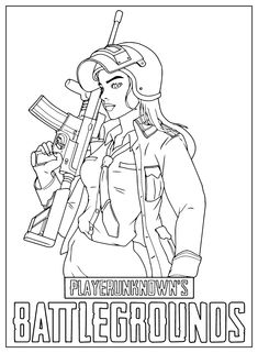 PUBG Coloring Pages - Coloring Pages For Kids And Adults About Christmas, Free Printable Coloring, Epic Games, Free Printable Coloring Pages, Colouring Pages