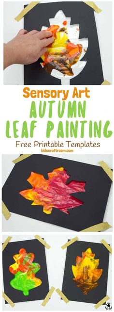 an autumn leaf art project for kids to make