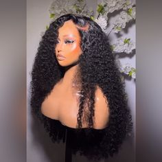 One Of Our Best Selling . Not Your Regular Luxury V-Luxe Curly Unit For Queens Only Luxurious Available As Seen Length :26 Inches Custom Raw Curly Frontal Wig Wig Cap Comes With Band For Better And Custom Fitting 100% Virgin Hair Wig 28 Inch Deep Wave Wig Styles, Big Curly Wig, Curly Frontal Wig, Curly Wigs For Black Women, Black Curly Wig, Deep Wave Wig, Frontal Wig Hairstyles, Bridal Hair Inspiration, Lace Fronts