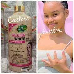 Veet Gold Gluta White Face Body Corrector Glowing Shower Gel. Body Corrector Glowing Excellent Beefit: Rapid Whitening.. Supreme Glowing Skin Removes B|Ack Spots Skin Tone & Firming Clears Pimples Clear Green Veins Clear Sunbum How To Clear Pimples, Green Veins, Lemon Benefits, African Black Soap, Black Soap, White Face, Skin Care Women, Gel Color, Black Spot