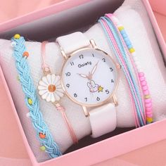 Get ready to shine with this 5-Piece Women's Quartz Watch Set! These stylish watches are perfect for any occasion, whether you're dressing up or keeping it casual. Watch Set, Wristwatch Fashion, Smart Glasses, Watch Bracelet, Cute Rabbit, Glass Boxes, Stylish Watches, Water Proof Case, Quartz Clock