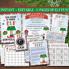 christmas party printables and activities for kids to use in the classroom or at home