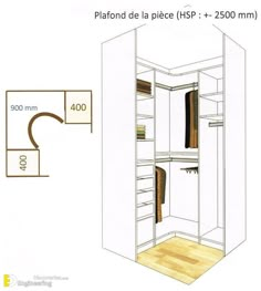 30 Amazing Corner Wardrobe Ideas - Engineering Discoveries Diy Dressing, Wardrobe Design Ideas, Wardrobe Dimensions, Clothes Cabinet, Custom Closet Design