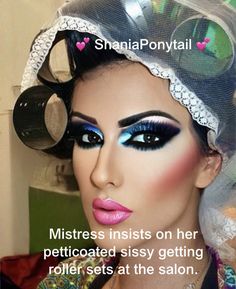 Shania Ponytails, Gal Makeup, Getting My Hair Done, New Perm, Feminine Face, Drag Queen Makeup, Girly Makeup, Queen Makeup, Female Transformation