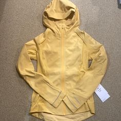 Wheat Yellow. Brand New. Sold Out Instantly When Dropped. Size 4. Seam Sealed Zippers. Water Proof. Fleece Inside Lululemon Cross Chill Jacket, Yellow Athleisure Winter Outerwear, Yellow Athleisure Outerwear For Winter, Yellow Sportswear Outerwear For Fall, Yellow Hooded Athleisure Outerwear, Yellow Long Sleeve Sportswear Outerwear, Functional Yellow Long Sleeve Outerwear, Yellow Functional Sports Outerwear, Functional Yellow Sports Outerwear