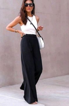 Winter Date Outfits, Black Pants Outfit, Woman In Black, Outfits Casuales, Work Fashion