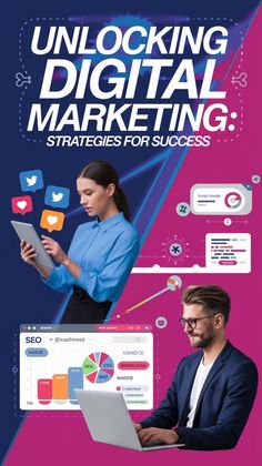 the cover of unlocking digital marketing strategy for success