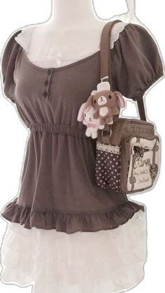 Vanilla Outfit, Himekaji Outfits, Chocolate Girl, Shoujo Girl, Digital Wardrobe, Shoes Inspiration, Kei Fashion, Digital Closet, Ochako Uraraka