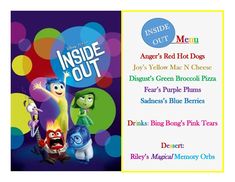 the inside out movie poster with characters from inside out and inside out on it's cover