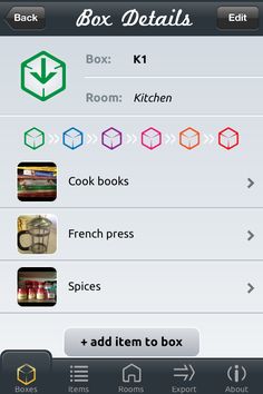 the box details app is open and ready to be used on your iphone or ipad