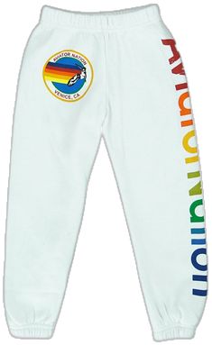 Best Sweatpants, Aviator Nation Sweatpants, Stitch Work, Aviator Nation, Sweatpants, White, Tracksuit Bottoms