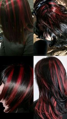 Skunk Hair, Red Hair Inspo, Hair Color Streaks, Dyed Hair Inspiration, Hair Streaks, Hairstyles For Layered Hair, Pretty Hair Color, Hair Stylies, Alternative Hair