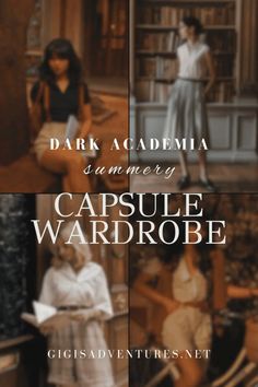 Dark Academia Summer | Dark Academia Summer Wardrobe Dark A Academia Aesthetic, Natural Academia Aesthetic, Office Dark Academia Outfit, Dark Academia Capsule Wardrobe Summer, Dark Academia Night Outfit, Dark Academia Over 40, Dark Academia In The Summer, Witch Dark Academia