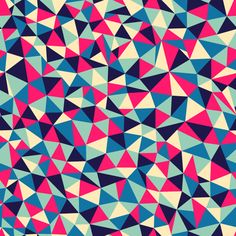 an abstract background consisting of triangulars and triangles in pink, blue, and green