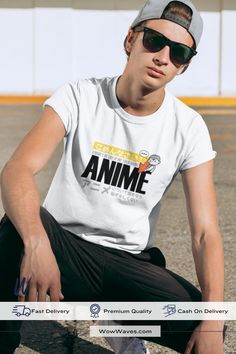 Shy Anime Printed T-shirt for men