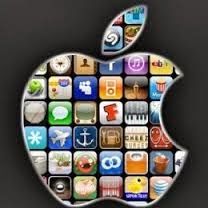 an apple logo made up of many different app icons