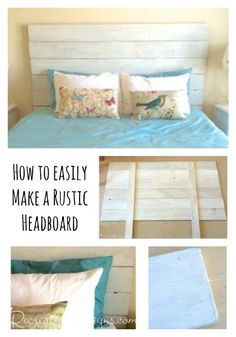 how to easily make a rustic headboard