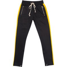 55% Cotton / 45% Polyester. Elasticized drawstring waistband. Zip front pockets. Patch back pockets. Ankle zips. Casual Stretch Pants With Zipper Closure, Casual Trousers With Zipper Closure, Casual Pants With Zipper Closure, Athleisure Sports Bottoms With Zipper Closure, Casual Cotton Bottoms With Zipper Pocket, Casual Cotton Pants With Zipper Closure, Sporty Stretch Pants With Zipper Closure, Stretch Sports Bottoms With Zipper Closure, Sporty Drawstring Trousers