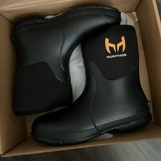 Brand New In Box Size 11 , Men’s Rain Boots Mens Rain Boots, Rain And Snow Boots, Snow Boots, Rain Boots, Men's Shoes, Man Shop, Brand New, Boots, Black