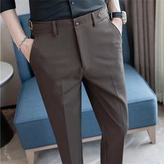 SPECIFICATIONSBrand Name: FAVOCENTOrigin: Mainland ChinaCN: ZhejiangMaterial: POLYESTERMaterial: ViscoseApplicable Season: Four SeasonsStyle: Smart CasualApplicable Scene: DailyFront Style: PleatedPant Closure Type: zipper flyGender: MENItem Type: Suit Pants Men Fashion Smart Casual, Fashion Smart Casual, Smart Casual Suit, Party Formal Dress, Smart Casual Menswear, Khaki Dress Pants, Summer Suit, Formal Pants